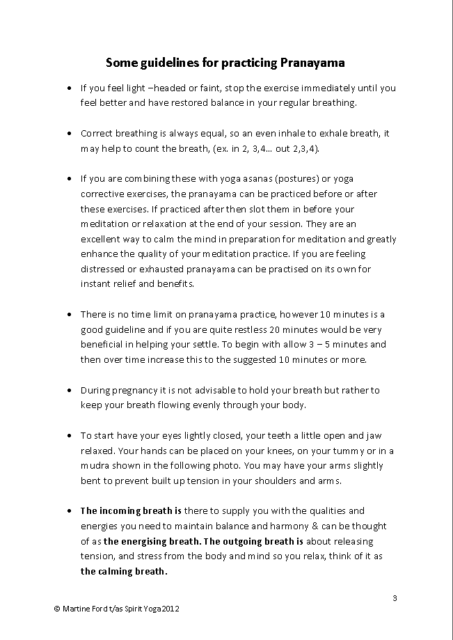 Yoga Breathing Techniques